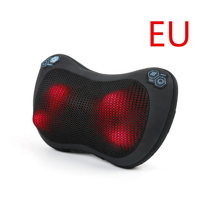 Car And Home Massage Pillow Kneading Heating Cervical Device